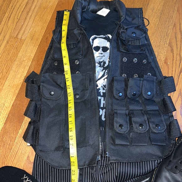 Faux Bullet Proof Molle Vest with Snaps, Clips & Velcro. No working zipper. - Picture 11 of 13